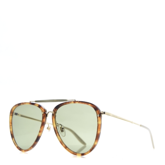 New Authentic Gucci Aviator Sunglasses Tortoise GG0672S Havana - Picture 1 of 16